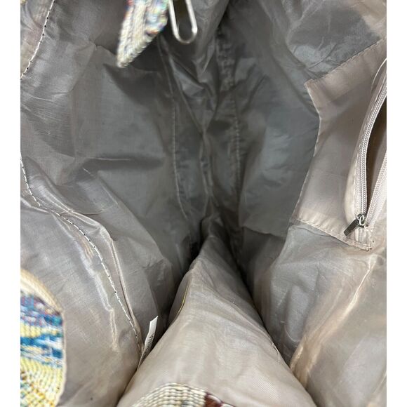 NWOT Horse Equestrian Tapestry Zippered Collapsible Tote w/attached Coin Purse - Picture 5 of 5